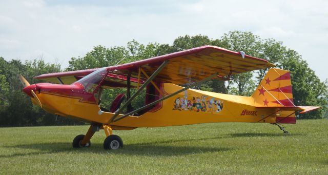 RANS S-7 Courier (N666EC) - Shown here is a 2003 Rans S-7 Courier from the Spring of 2024. That livery includes 10 Disney Cartoon Characters.  