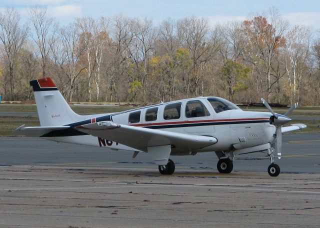 Beechcraft Bonanza (36) (N67343) - Parked at Downtown Shreveport.