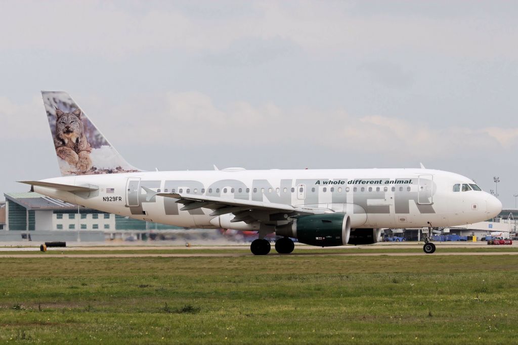Airbus A319 (N929FR) - "Larry" The Lynx (Taken On 03-16-2011)