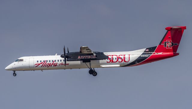 de Havilland Dash 8-400 (N414QX) - Some conflicting information on Flightaware concerning the whereabouts of this Horizon Dash 8(Sept 4th 2016) but Im glad I got to see her!