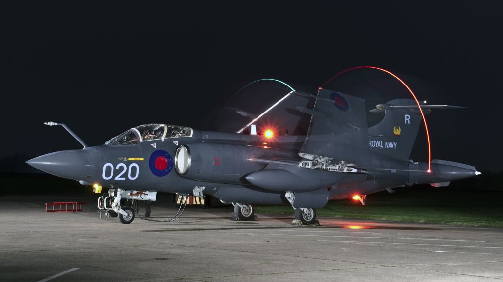 Hawker Siddeley Buccaneer (XX894) - Blackburn Buccaneer S2B XX894/R-020 at Bruntingthorpe during a TimeLine Events Photo Night Shoot - 11th March 2017