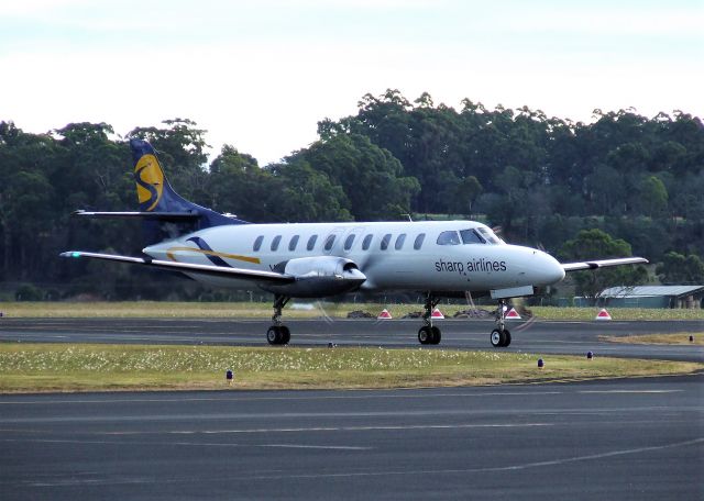 Fairchild Dornier SA-227DC Metro (VH-OYG) - Sharp Airlines Fairchild SA227-DC Metro 23 VH-OYG (DC-875B) at Wynyard Airport Tasmania. 3 April 2022.