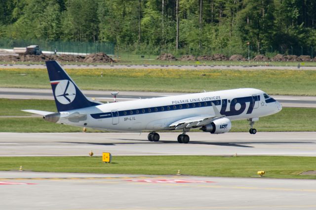 Embraer 175 (SP-LIL) - Taken from E concourse observation deck.