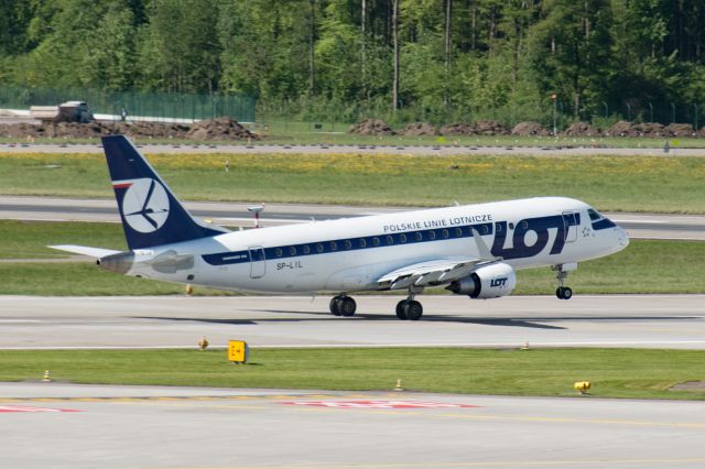 Embraer 175 (SP-LIL) - Taken from E concourse observation deck.