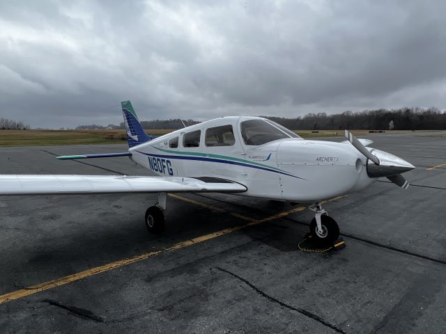 Piper Cherokee (N80FG) - Piper Archer TX on an overcast day