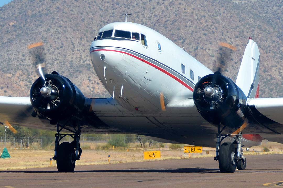 Douglas DC-3 (N86584) - Skydive Arizona DC-3 N86584 at the Copperstate Fly-in at Casa Grande.