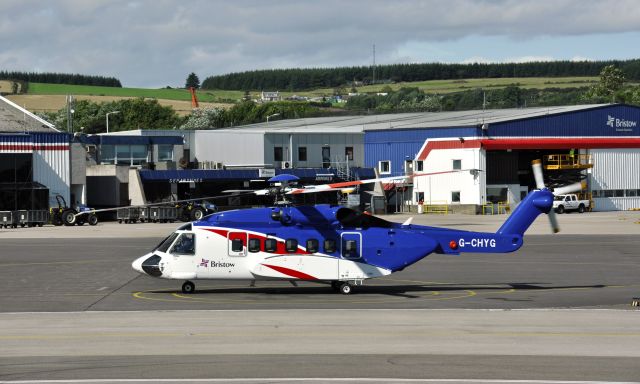 Sikorsky Helibus (G-CHYG) - Bristow Helicopters Sikorsky S92A G-CHYG in Aberdeen Heliport