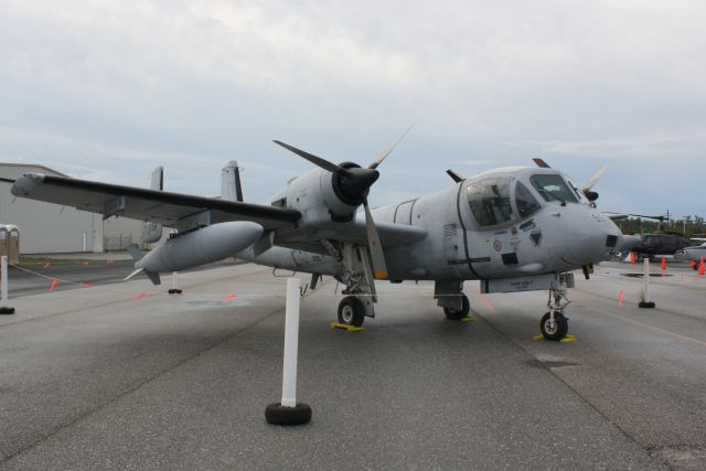 Grumman AO-1 Mohawk (N10VD) - OV1 Mohawk on static display during the 2012 Florida International Airshow