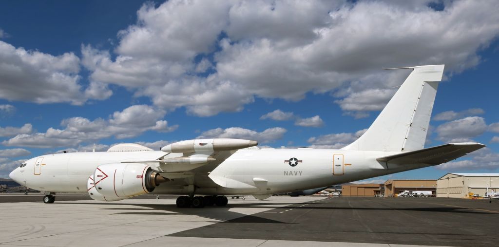 Boeing E-6 Mercury (16-3920) - On the Atlantic ramp to RON x 2.