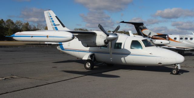 Mitsubishi MU-2 (N305DS) - A 1975 model Mitsubishi MU-2B-26 on the ramp at Word Field, Scottsboro Municipal Airport, AL - late afternoon of November 12, 2019.