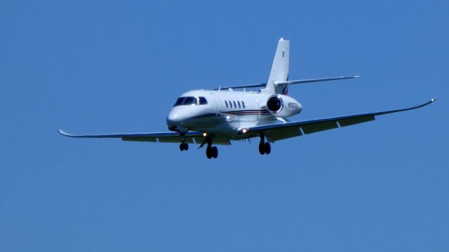 Cessna Citation Latitude (N582QS) - On final is this 2018 Cessna Citation Latitude in the Spring of 2019.