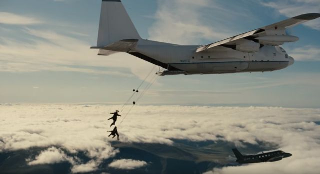 Lockheed C-130 Hercules (N121TG) - N121TG & ZS-NVB in "The Dark Knight Rises"