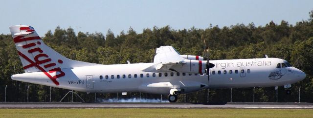 Aerospatiale ATR-72-600 (VH-VPJ) - Arriving from its first RPT sevice