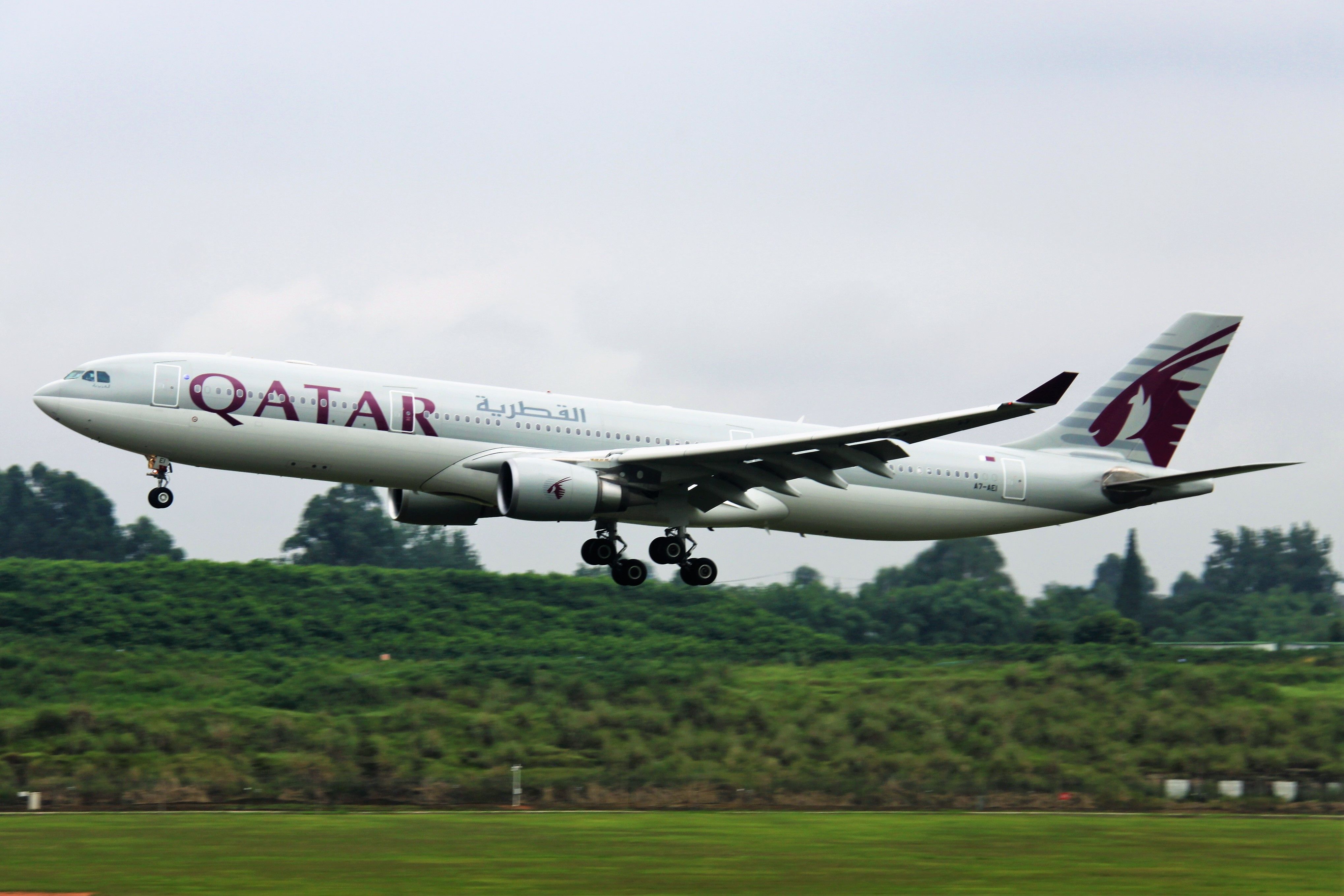 Airbus A330-300 (A7-AEI) - TIP:Select full-size and wait for a while(about 15s or shorter) for better view.