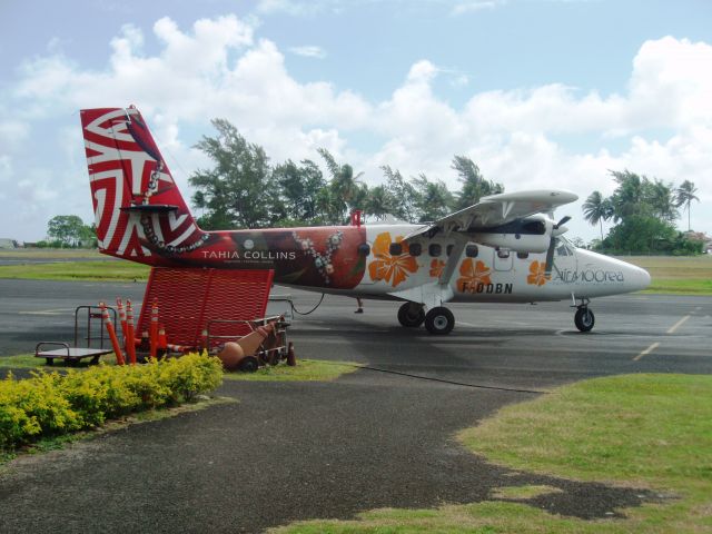 De Havilland Canada Twin Otter (F-ODBN) - Tahia Collins pearls logo plane