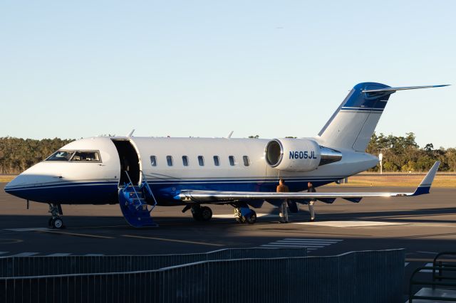 Canadair Challenger (N605JL) - N605JL at Hervey Bay for the first time 