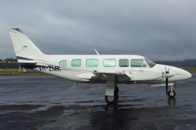 Piper Navajo (VH-ZMK) - Piper PA-31-350 VH-ZMK at Burnie-Wynyard Airport Tasmania, Australia. April 21, 2016.