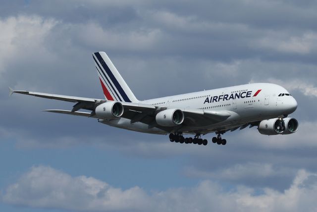 Airbus A380-800 — - On final to 22L