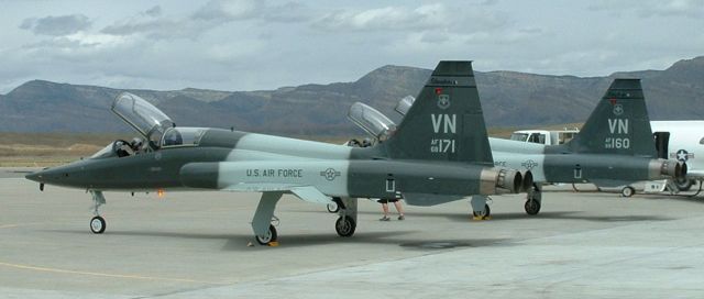 Northrop T-38 Talon (68-8171) - 03 MAY 2009 - A pair of Vance AFB T-38C's visiting KGJT