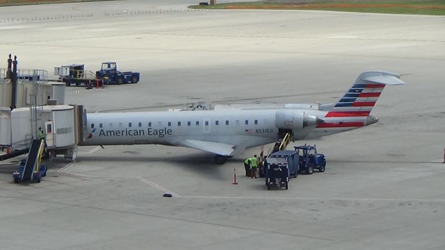 Canadair Regional Jet CRJ-700 (N531EG) - A CRJ-700 loading up at Omaha! Date - July 20, 2019