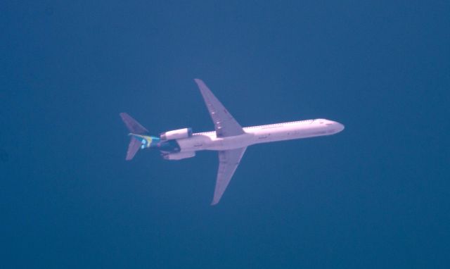 McDonnell Douglas MD-83 — - Over Baton Rouge, LA, 10 May 2016, shot using Meade 10 inch SCT/Canon 70D