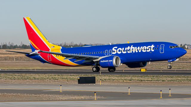 Boeing 737 MAX 8 (N8729H) - First passenger MAX at Spokane since they came back