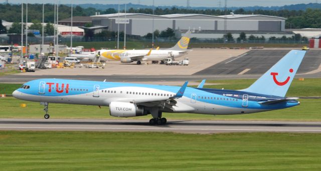 Boeing 757-200 (G-OOBP) - Taken from the top of Freeport Carpark