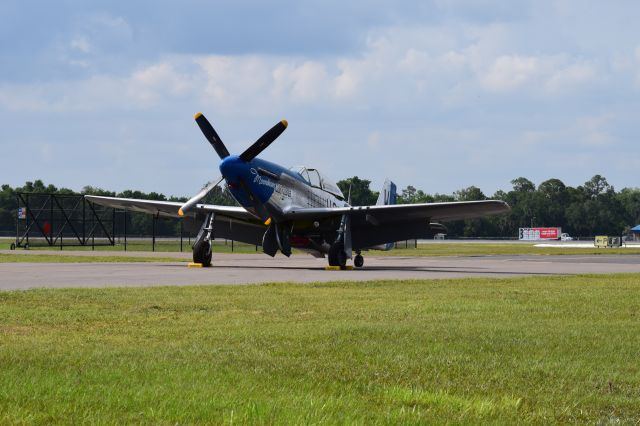 North American P-51 Mustang (41-4237) - Sun'n'Fun 17APR21 Moonbeam McSwine Just Landed After Heritage Flight With A-10 And F-22