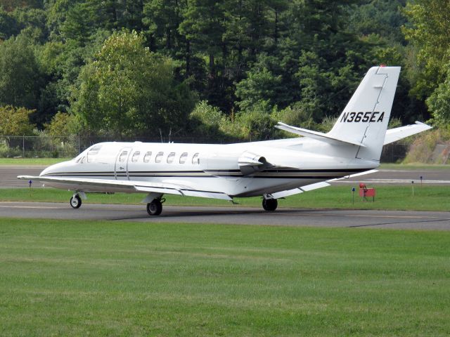 Cessna Citation V (N365EA2) - Holding short for a departure off runway 08.