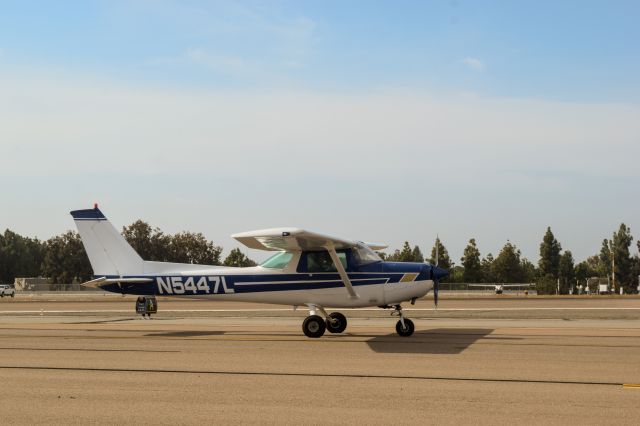 Cessna 152 (N5447L) - a Cessna 152 tis to the active runway on 5/2/19