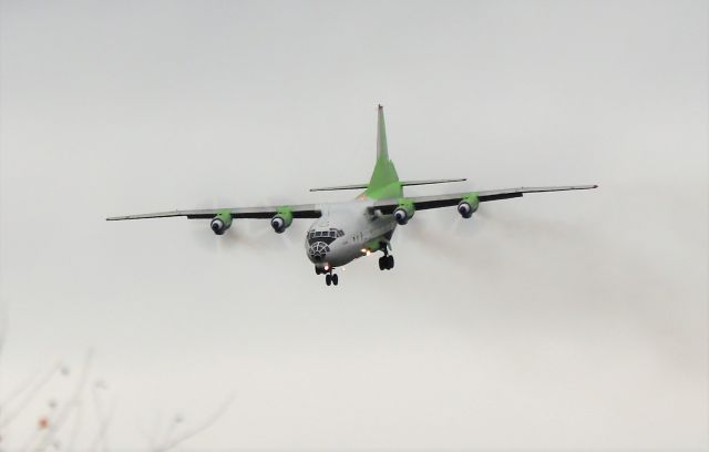 Antonov An-12 (UR-KDM) - cavok air an-12bk ur-kdm landing at shannon from malta 17/11/20.