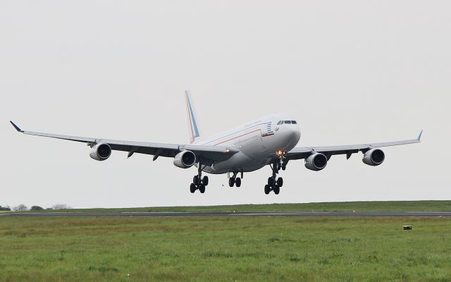 Airbus A340-200 (F-RAJA) - french air force a340-200 f-raja training at shannon 4/5/17.