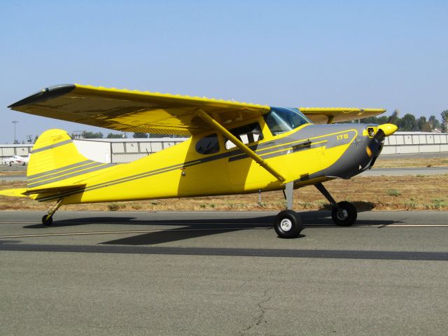 Cessna 170 (N2390D) - Taxiing to ramp