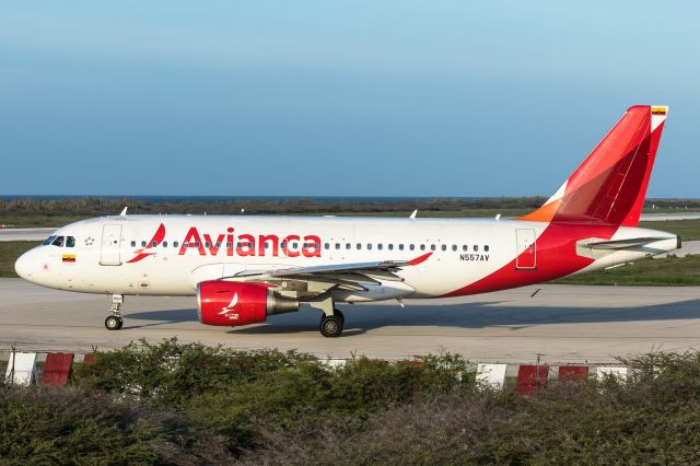 Airbus A319 (N557AV) - Avianca Airlines Airbus lining up for departure.