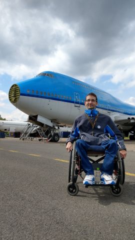 Boeing 747-400 (PH-BFR) - Me standing next to former KLM Boeing 747-400M (PH-BFR) Rio de Janeiro @ Aircraft End-of-Life Solutions (AELS). The aircraft will be scrapped in a couple of weeks. Most parts are sold and re-used.