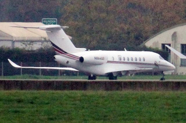 Cessna Citation Longitude (N864QS) - NetJets Citation Longitude parked on the ramp on 9-Nov-24 one day after arriving from TXKF.