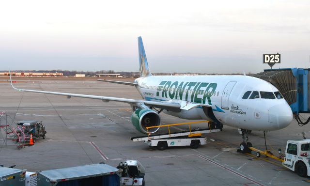 Airbus A320neo (N233FR) - Frontier Airlines Airbus A320-214(WL) N233FR in Detroit 
