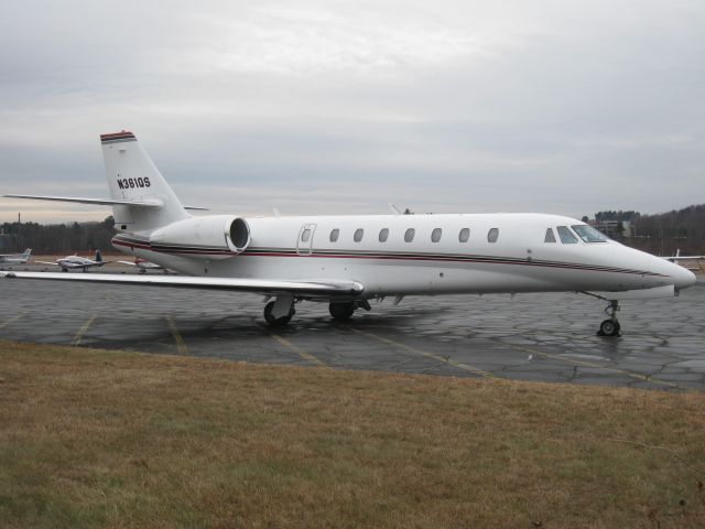 Cessna Citation Sovereign (EJA361) - Parked after arriving from Boston, MA (KBOS).