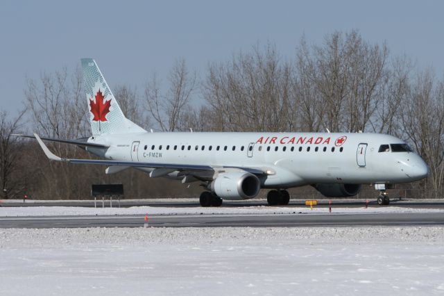 Embraer ERJ-190 (C-FMZW) - February 21, 2009 - leaving snow Ottawa 