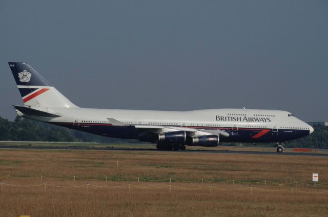 Boeing 747-400 (G-BNLE) - Departure at Narita Intl Airport Rwy16R on 1997/10/20