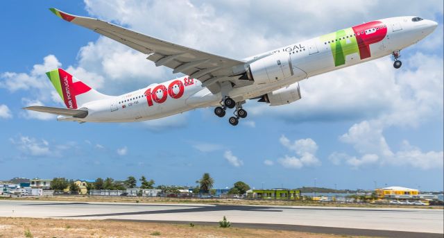 Airbus A330-900 (CS-TUI) - Air Portugal departing St Maarten. if your would like to see a nice video of this please go to my youtube channel. its AviationTNCM and enjoy it.br /31/08/21