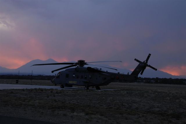 Sikorsky Helibus (N8040J) - Early AM departure from Salida CO