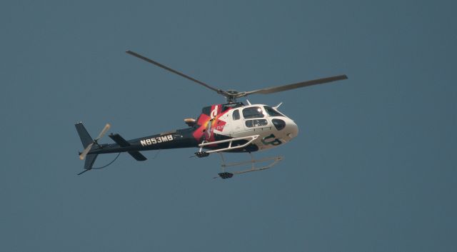 Eurocopter AS-350 AStar (N853MB) - CareFlight helicopter transitioning across KCXP from north to south