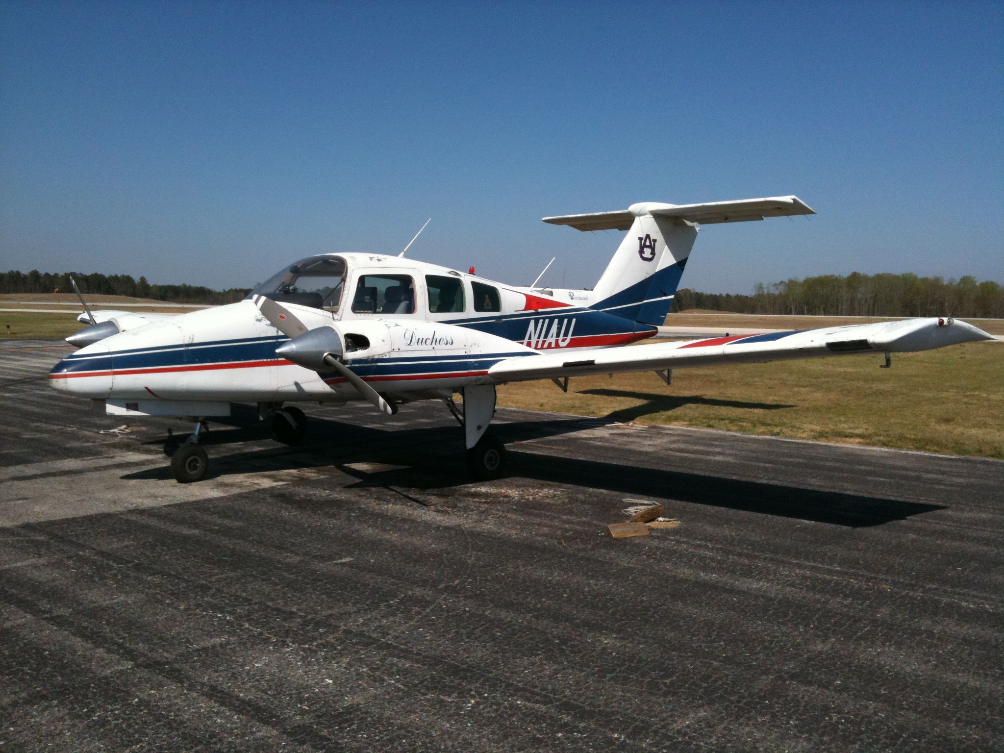 Beechcraft Duchess (N1AU) - One of Auburn Universitys Beechcraft Duchess used for flight training