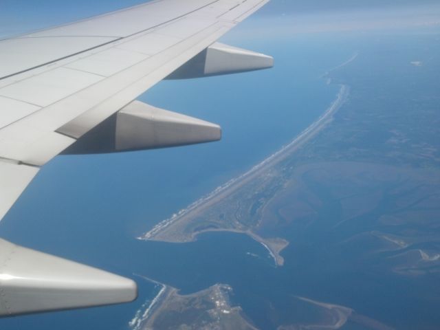 Boeing 737-700 (N531AS) - Over Hoquiam; the last land we see until Hawaii