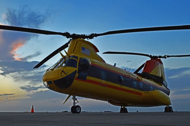 N461WY — - Was told the worlds first CH-46 to be converted to civilian use.