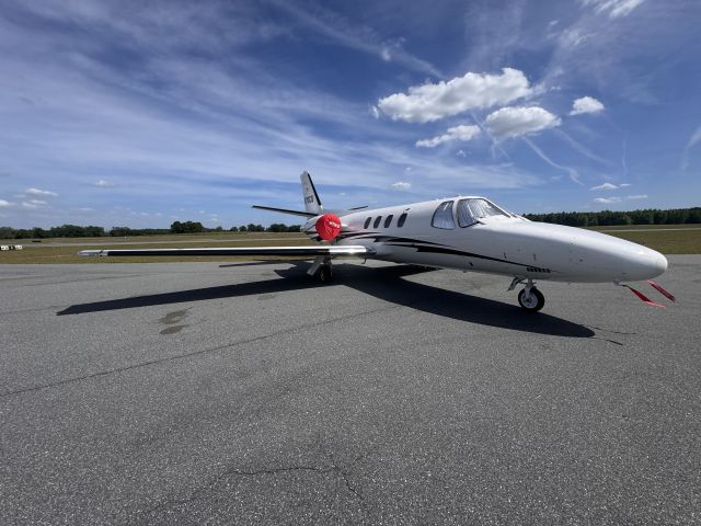 Cessna Citation 1SP (N70CG) - Nice C501sp on the ramp at Williston X60. 