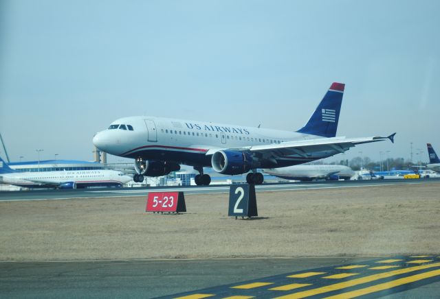 Airbus A319 — - In N1116A holding for clearance on Runway 18L