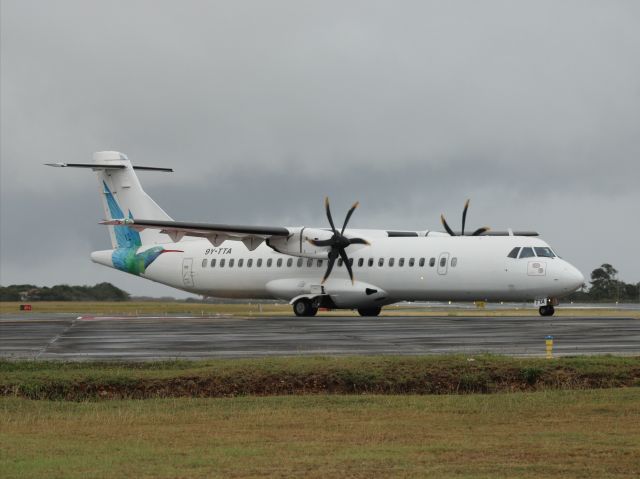 Aerospatiale ATR-72-600 (9Y-TTA) - Back on line after  maintenance for a while.