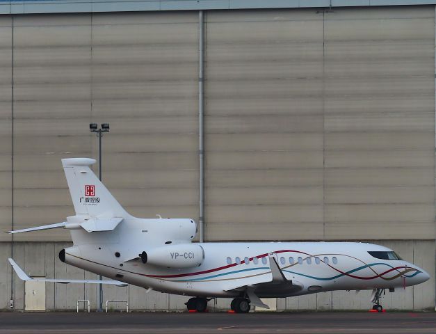 Dassault Falcon 7X (VP-CCI) - Photo taken on Jul 22, 2022.